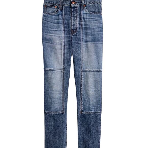 Rivet & Thread Limited Edition High-Rise Slim Boyjeans: Thigh-Patch, Urban, 25” - Picture 6 of 11